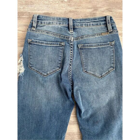 KanCan Skinny Jeans Cropped Ankle Distressed Raw Hem Juniors Size 3 - Picture 5 of 7